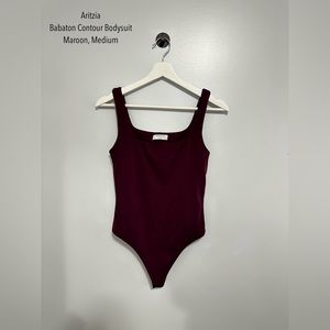 Aritzia | Babaton Contour Bodysuit | Maroon, Medium